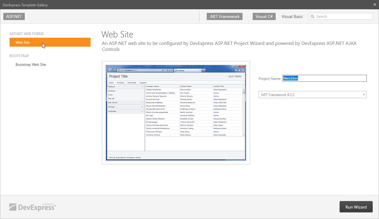 Get Started ASP NET Web Forms Controls DevExpress Documentation