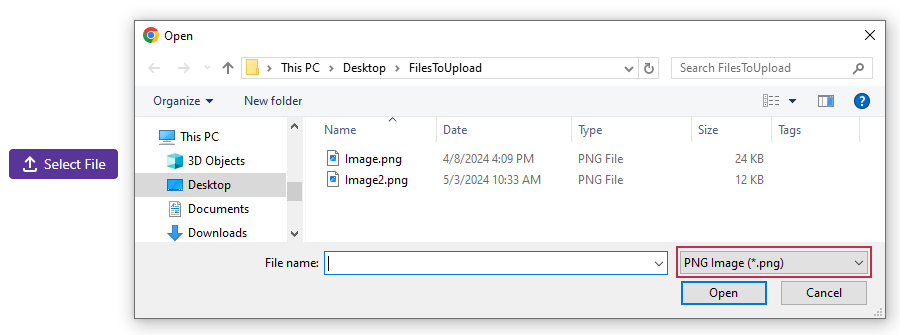 Upload - The PNG file type