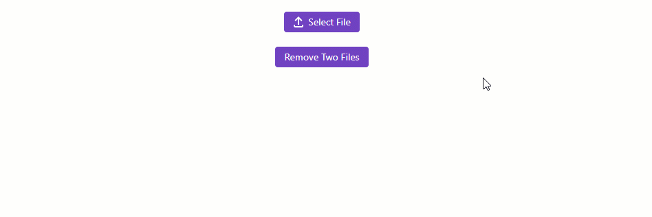 Upload - Remove Files