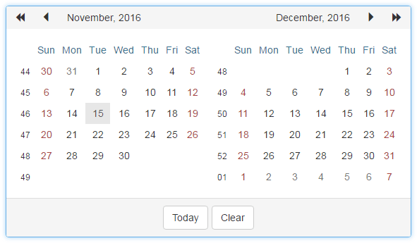 BootstrapCalendar_MultiMonthView