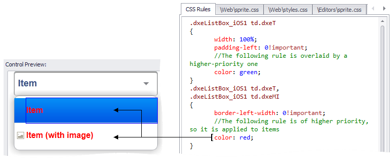 ASPxThemeBuilder-RulesPriority