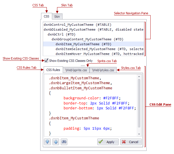 ASPxThemeBuilder-UI-CSSEditPane