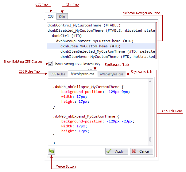 ASPxThemeBuilder-UI-SpriteCSSTab