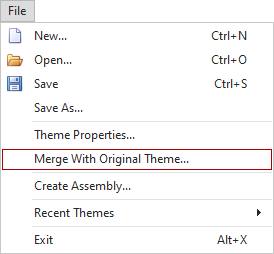 Merge with Original Theme Command