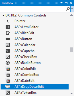 DropDownEdit in Toolbox