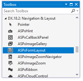 FromLayout in Toolbox