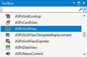 GridView in Toolbox