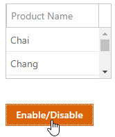 ListBox - SetEnabled Method