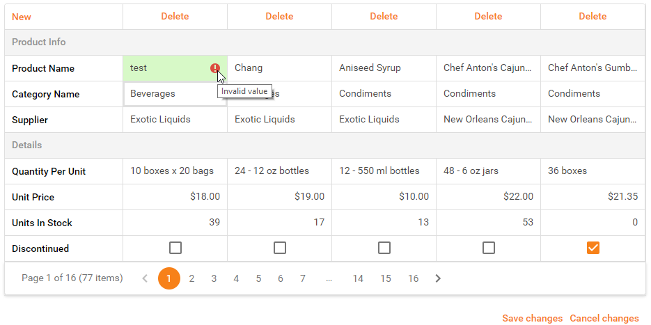 windows grid data validation ux presentation