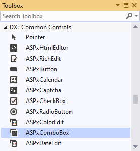 ComboBox in Toolbox