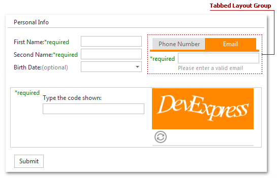 FormLayout - TabbedLayoutGroup Class