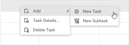 Gantt - Add a Task