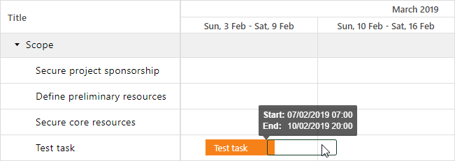 Gantt - Move Task