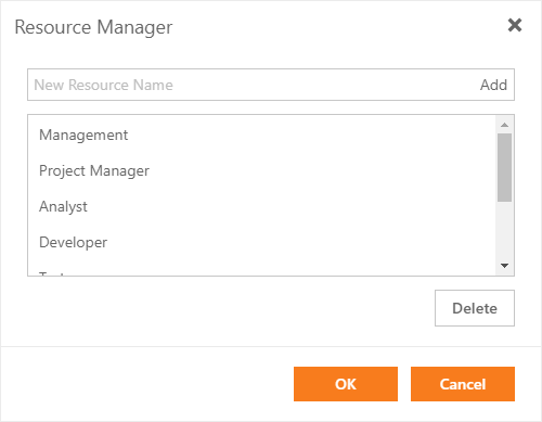 DevExpress ASP.NET Gantt - Resource Manager