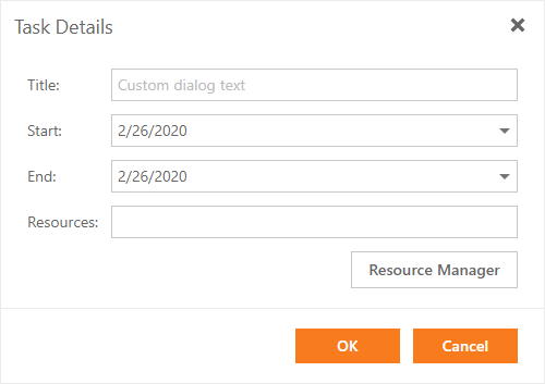 Gantt - TaskEditDialogShowing Event