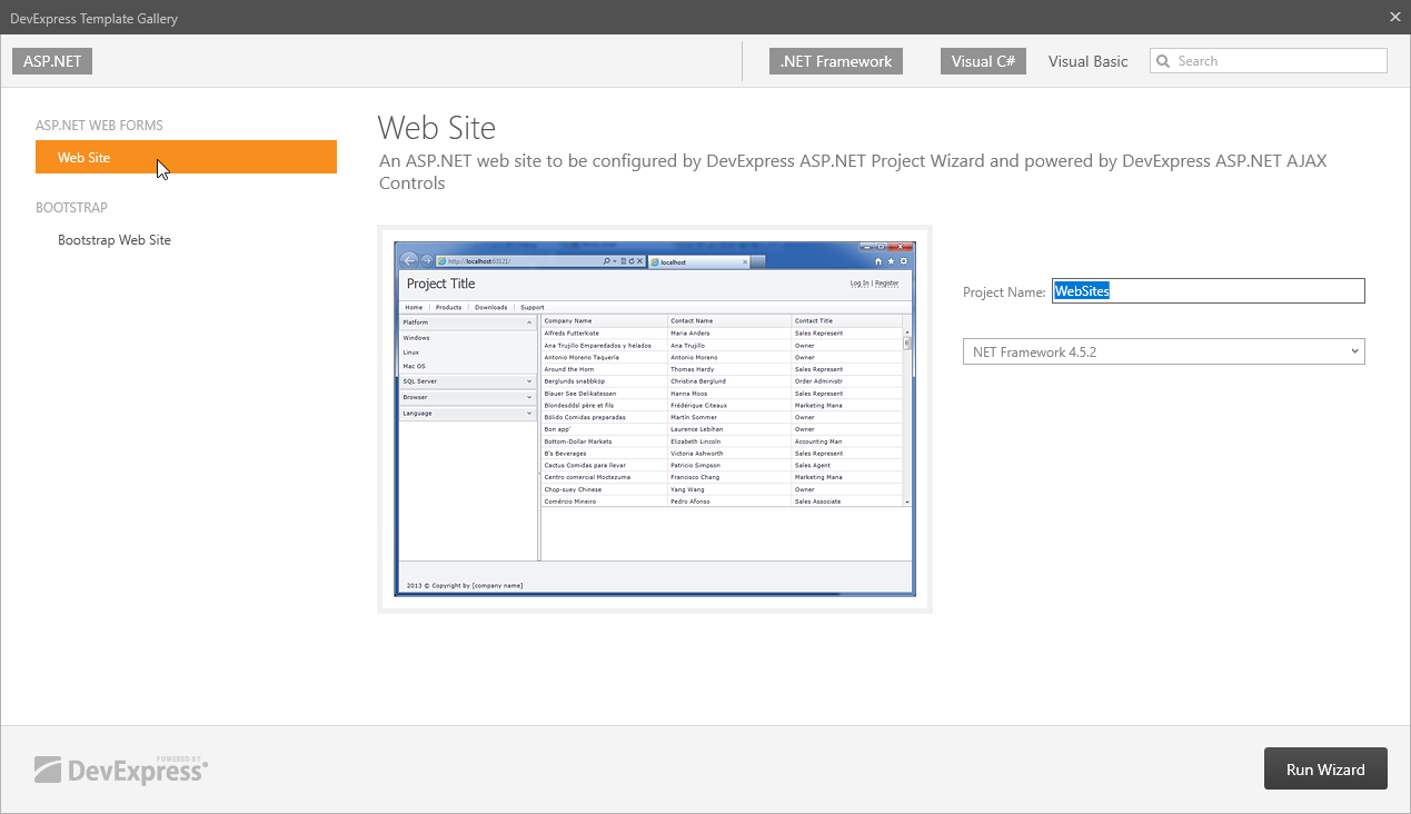 Get Started Asp Net Web Forms Controls Devexpress Documentation