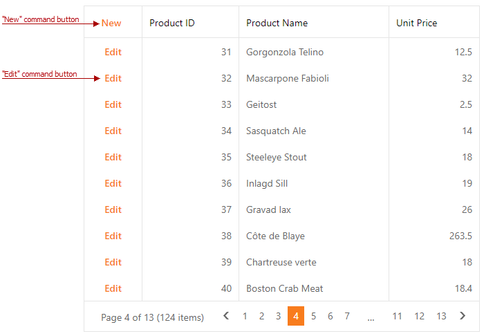 Edit and Add Records ASP.NET Web Forms Controls DevExpress