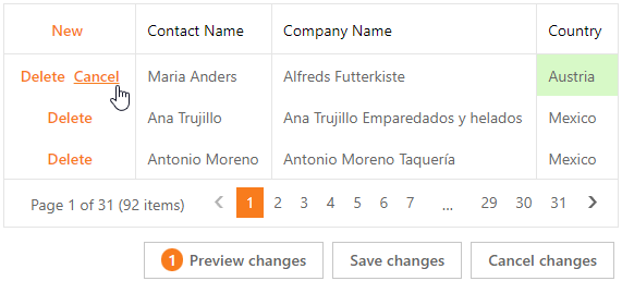 ASPxGridView.BatchEditMode - RowChangesCanceling