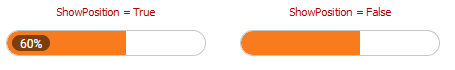 DevExpress ASP.NET ProgressBar - Show Position