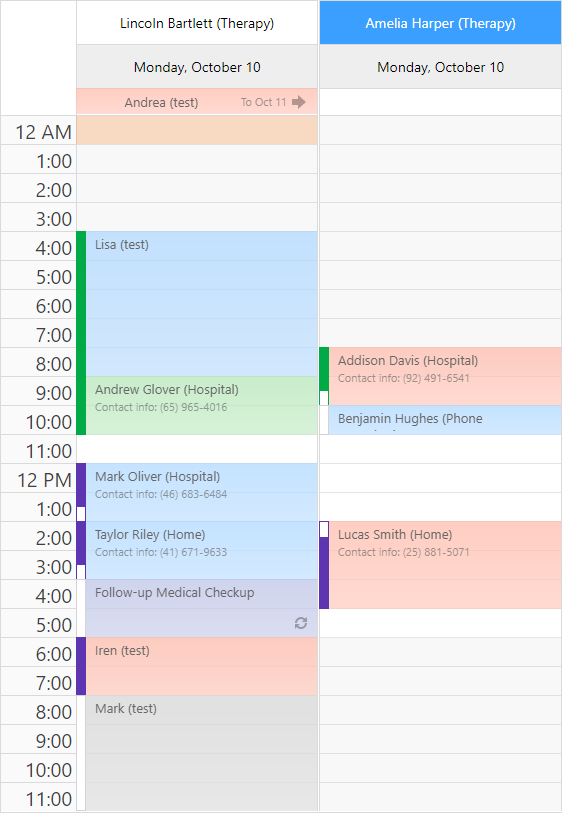 WeekView.CellAutoHeightOptions - ASPxSchedulerOptionsCellAutoHeight.Mode = None