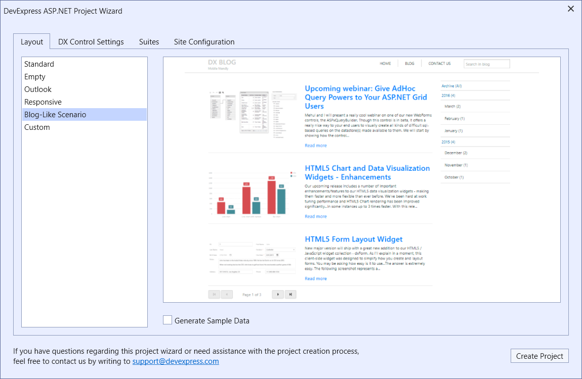 An ASP.NET web application with blog functions, responsive design, and [Bootstrap](https://getbootstrap.com/) framework elements