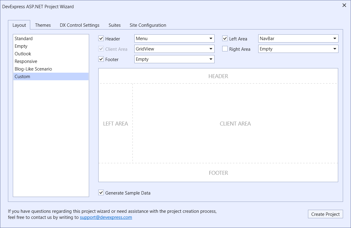 Get Started - Customize the project settings