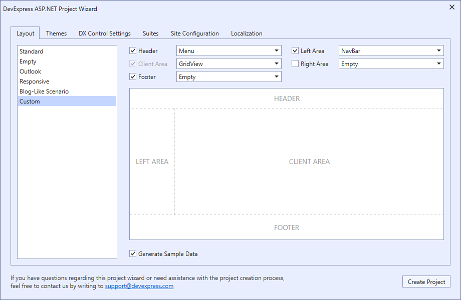 An ASP.NET web application with custom design