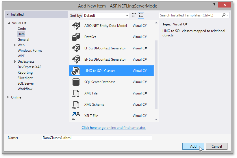 Linq in asp.net