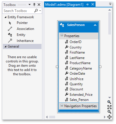 ASP.NET Server Mode - model.edmx