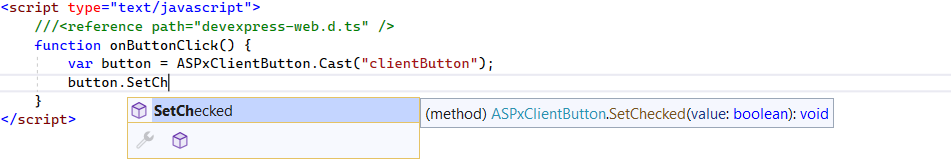 ASP.NET - TypeScript - IntelliSense