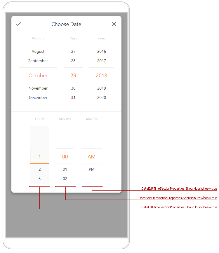 ASPxDateEdit-ShowSections