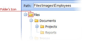 ASPxFileManager - Folder Image