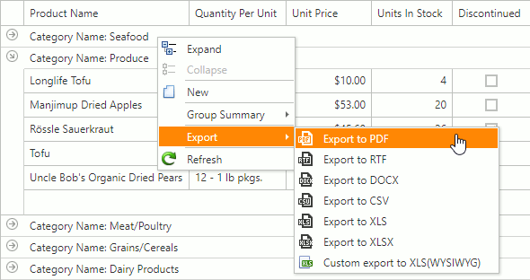 ASPxGridView-Export-ContextMenu