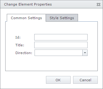 ASPxHtmlEditor Change Element Properties Dialog