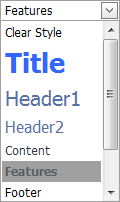 ASPxHtmlEditor-Concepts-WorkWithContent-CustomCSSDropDown