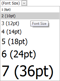 ASPxHtmlEditor-Concepts-WorkWithContent-FontSize-DropDown