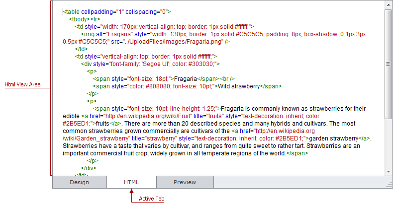 ASPxHtmlEditor-HtmlViewArea