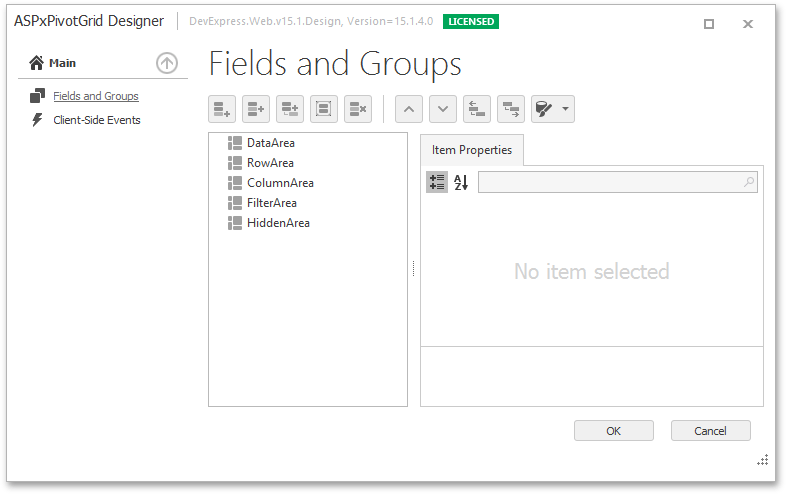 ASPxPivotGrid Designer - Designer Dialog