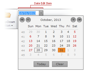 ASPxRibbon_DateEditItem