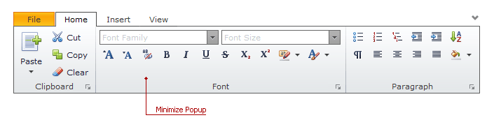 ASPxRibbon_MinimizePopup