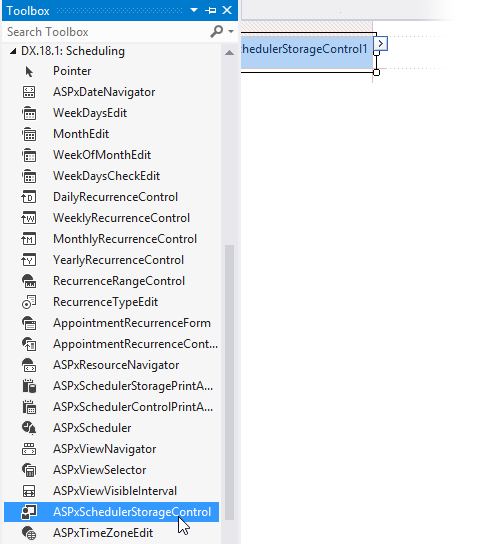 ASPxSchedulerStorageControl-Toolbox
