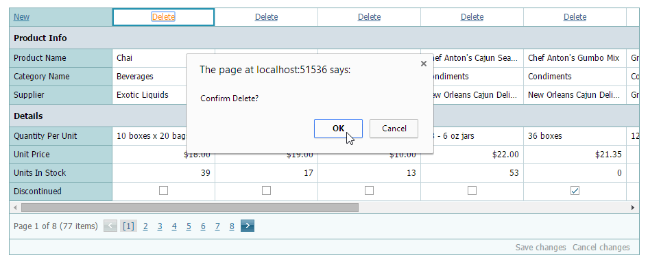 ASPxVerticalGrid-ConfirmDelete