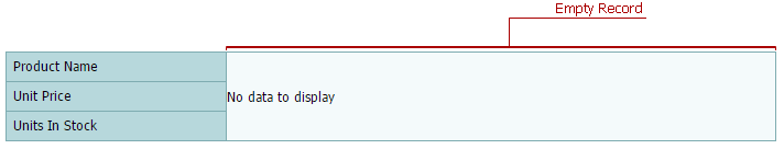 ASPxVerticalGrid-EmptyRecord