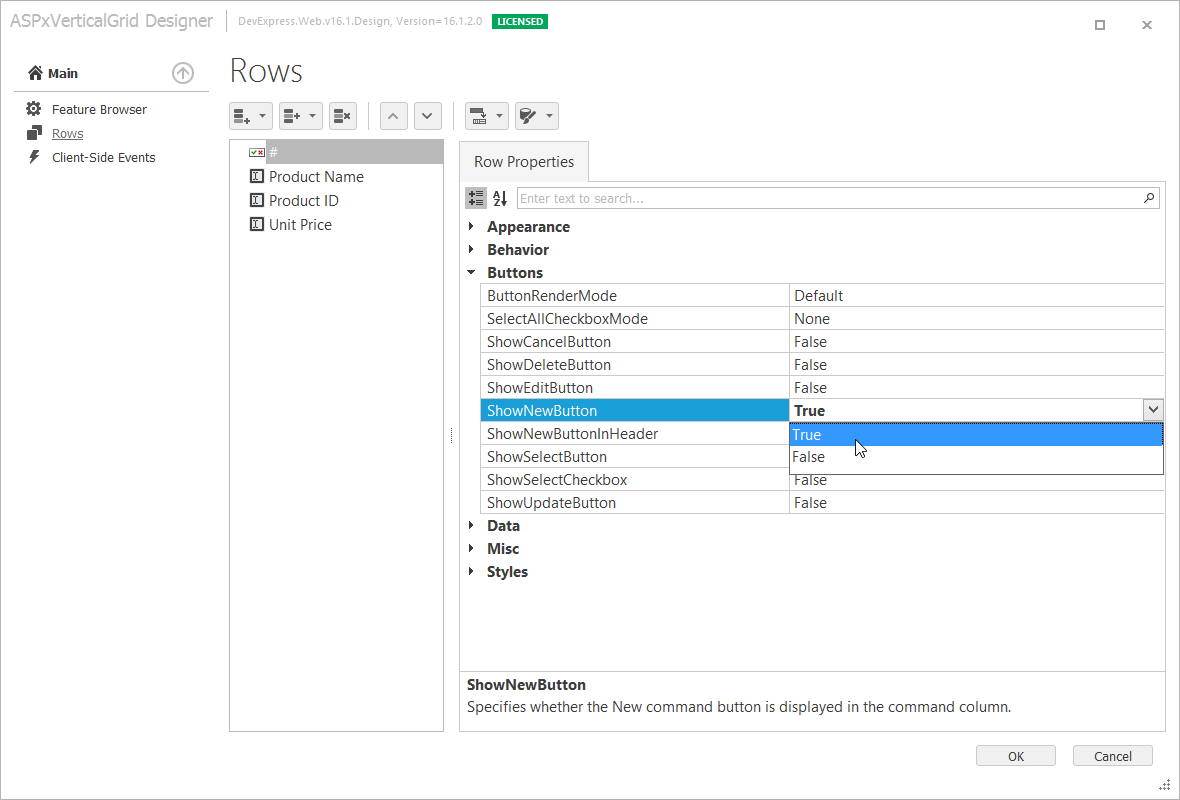 ASPxVerticalGrid-NewButton