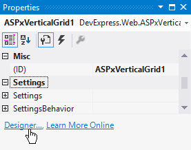 ASPxVerticalGrid-PropertyWindow