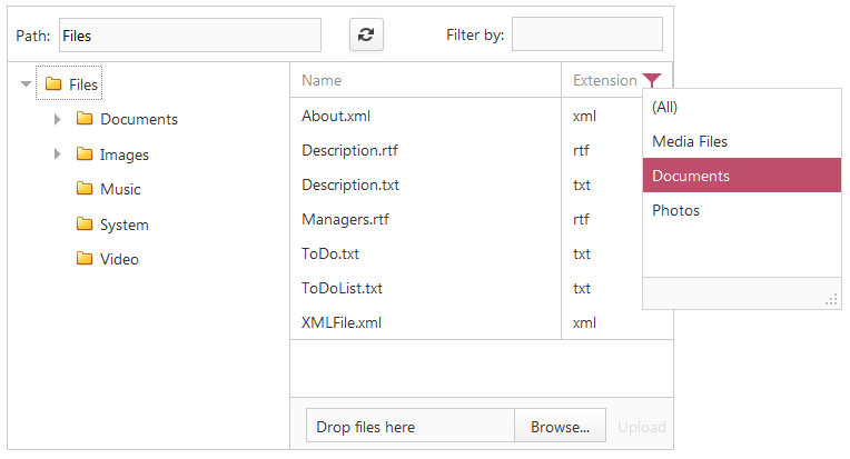 FileManager_CustomHeaderFilter