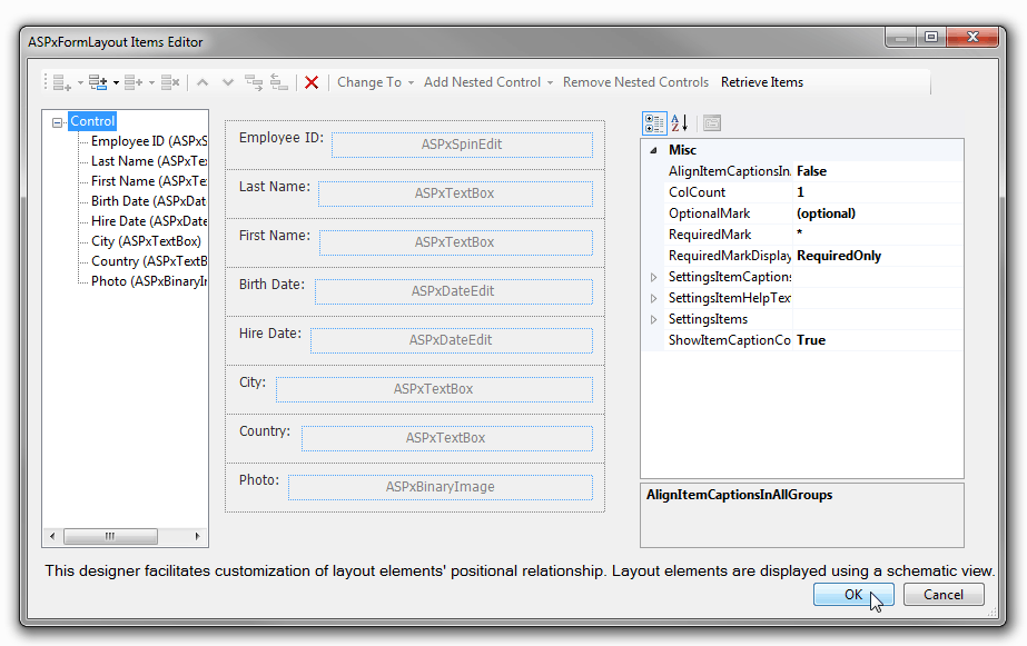 FormLayout_BindingToSingleObject_RawItems