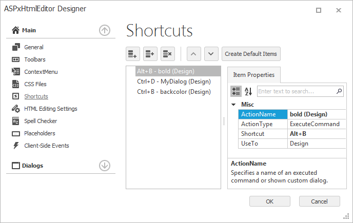 HtmlEditor_Shortcuts