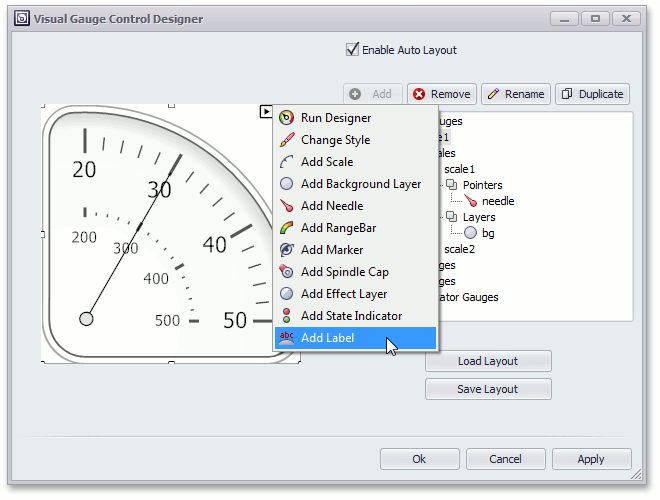 Invoke Add Label tag