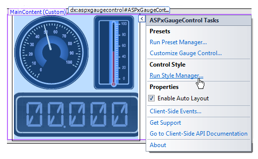 Layout - Run Style Manager